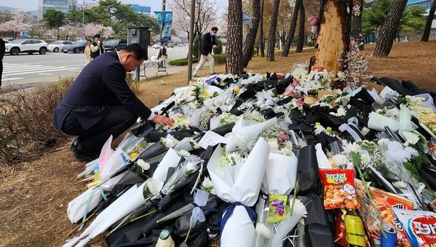 신경호 교육감, 원주 학생 사망 사고 현장 애도… “책임 통감, 재발 막겠다”